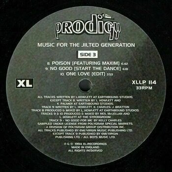 Disque vinyle The Prodigy - Music For The Jilted Generation (2 LP) - 4