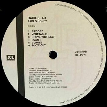 Vinyl Record Radiohead - Pablo Honey (LP) - 4