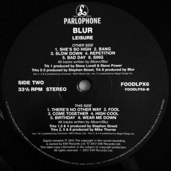 Disco de vinilo Blur - Leisure (LP) - 6
