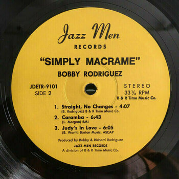 Vinylplade Bobby Rodriguez - Simply Macrame (LP) - 3