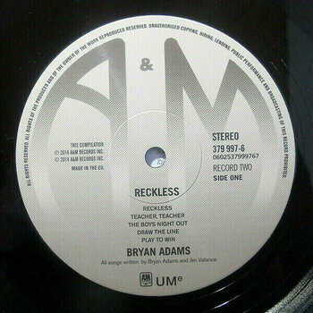 Disco de vinilo Bryan Adams - Reckless (2 LP) - 5