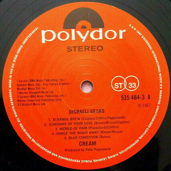 Vinylplade Cream - Disraeli Gears (LP) - 4