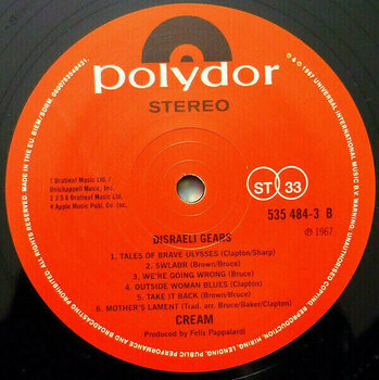 Vinylskiva Cream - Disraeli Gears (LP) - 5