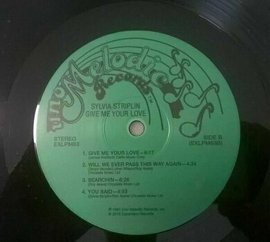 Vinyl Record Sylvia Striplin - Give Me Your Love (LP) - 4