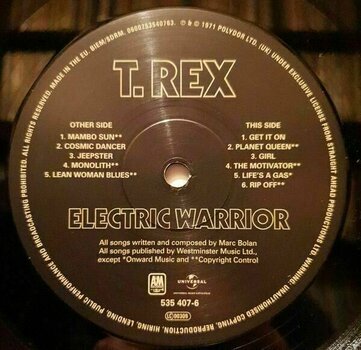 Schallplatte T. Rex - Electric Warrior (LP) - 3