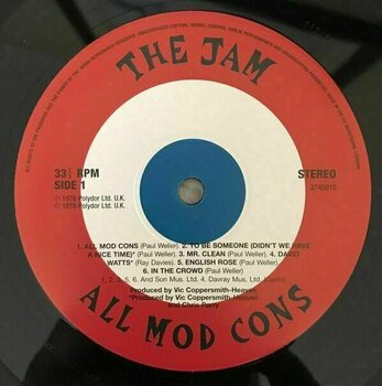 Vinyl Record The Jam - All Mod Cons (LP) - 3