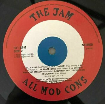 Vinyl Record The Jam - All Mod Cons (LP) - 4