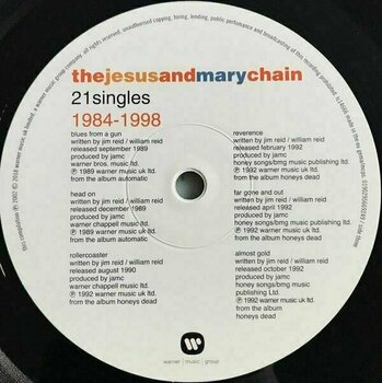 Vinyl Record The Jesus And Mary Chain - 21 Singles 1984-1998 (2 LP) - 6