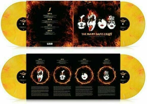 Disque vinyle Various Artists - The Many Faces Of Kiss: A Journey Through The Inner World Of Kiss (Yellow Coloured) (2 LP) - 3