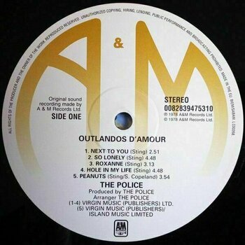 Vinyl Record The Police - Outlandos D'Amour (180g) (LP) - 3