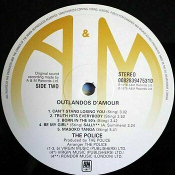 LP The Police - Outlandos D'Amour (180g) (LP) - 4