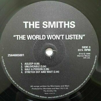 Vinyl Record The Smiths - The World Won't Listen (2 LP) - 4