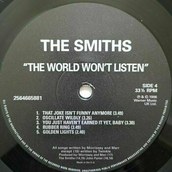 Vinyl Record The Smiths - The World Won't Listen (2 LP) - 5