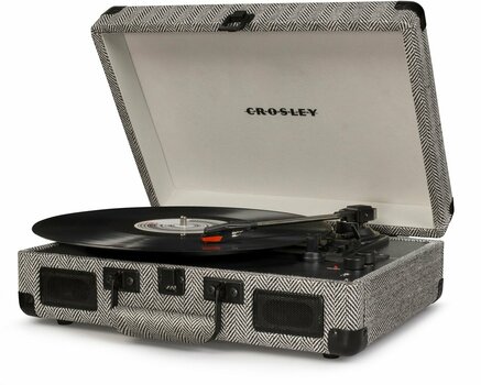 Gira-discos portátil Crosley Cruiser Deluxe Herringbone - 2