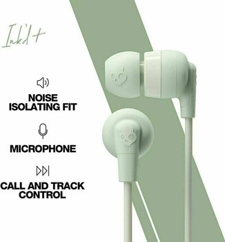 In-Ear Headphones Skullcandy INK´D + Earbuds Pastels Sage Green - 3