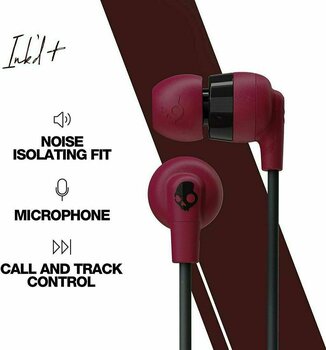 Слушалице Skullcandy INK´D + Earbuds + USB-C Moab Red Black Слушалице - 3