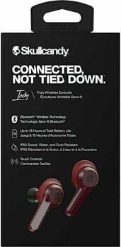 True trådløs i øre Skullcandy Indy TWS Earbuds Moab/Red/Black - 4