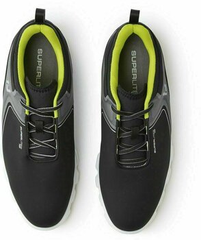 Мъжки голф обувки Footjoy Superlites Black/Lime 44,5 - 3
