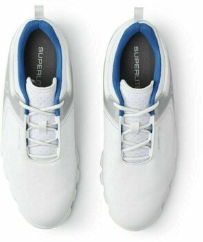 Chaussures de golf pour hommes Footjoy Superlites White/Grey/Blue 40,5 - 3