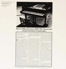LP deska J. S. Bach - Goldberg Variations 1981 (LP) - 2