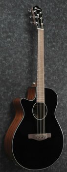Jumbo elektro-akoestische gitaar Ibanez AEG50L-BKH Zwart - 2