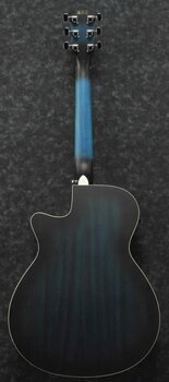 electro-acoustic guitar Ibanez AEG7-TBO Transparent Blue Sunburst - 3