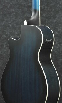 electro-acoustic guitar Ibanez AEG7-TBO Transparent Blue Sunburst - 4