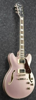 Gitara semi-akustyczna Ibanez AS73G-RGF Rose Gold Metallic Flat - 2
