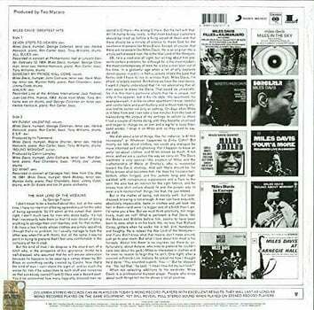 Vinyl Record Miles Davis Greatest Hits (1969) (LP) - 2