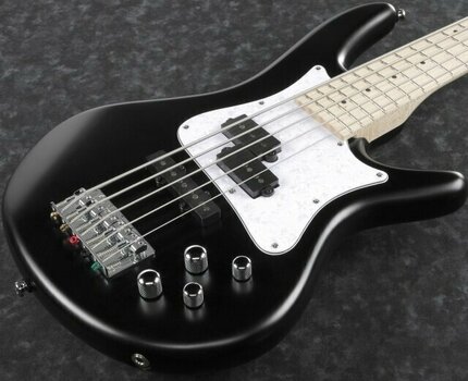 5-string Bassguitar Ibanez SRMD205-BKF Black Flat - 3