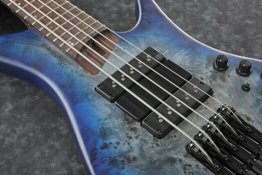 Headless Bass Guitar Ibanez EHB1505-PLF Pacific Blue Burst Flat - 3