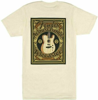 T-shirt Fender Acoustasonic Tele Cream S T-shirt - 2