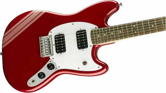 Guitare électrique Fender Squier FSR Bullet Competition Mustang HH IL Candy Apple Red - 4