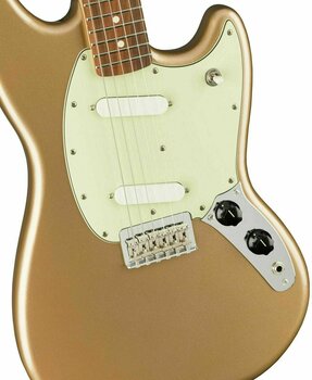 Elektrische gitaar Fender Mustang PF Firemist Gold - 3