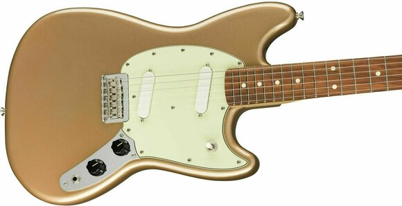 Elektrische gitaar Fender Mustang PF Firemist Gold - 4