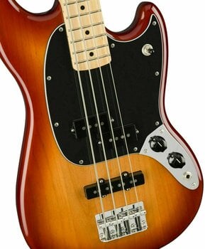 4-strängad basgitarr Fender Mustang PJ Bass MN Sienna Sunburst - 3