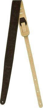 Leather guitar strap Fender Reversible 2'' Suede Leather guitar strap Brown - 2