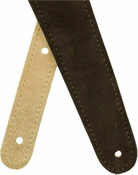 Leather guitar strap Fender Reversible 2'' Suede Leather guitar strap Brown - 5