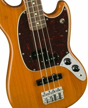 Elektrická baskytara Fender Mustang PJ Bass PF Aged Natural - 3