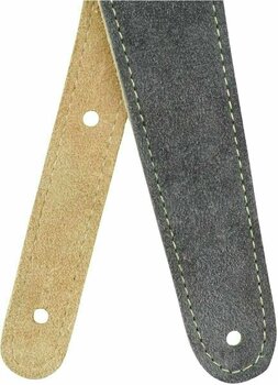 Leather guitar strap Fender Reversible 2'' Suede Leather guitar strap Gray/Tan - 5