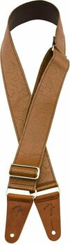 Leather guitar strap Fender Tooled Leather Guitar Strap 2'' Leather guitar strap Brown - 3