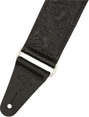 Λουράκι κιθάρας Fender Tooled Leather Guitar Strap 2'' Λουράκι κιθάρας Black - 1