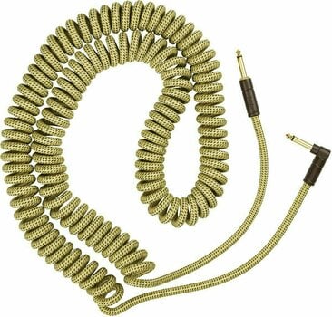 Instrument Cable Fender Deluxe Coil Yellow 9 m Straight - Angled - 2