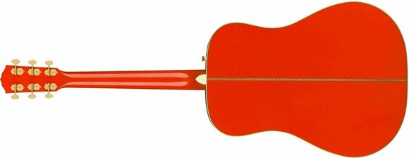Dreadnought elektro-akoestische gitaar Fender PM-1E Fiesta Red - 2