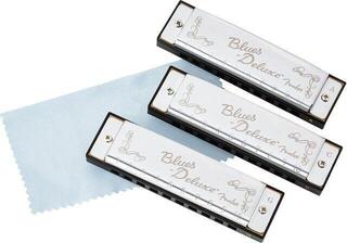 Diatonická ústní harmonika Fender Blues Deluxe 3 Pack Diatonická ústní harmonika - 3