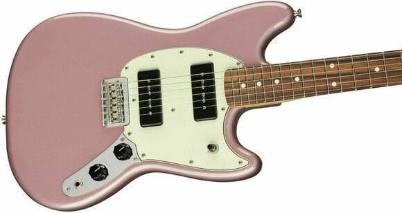 Guitare électrique Fender Mustang 90 PF Burgundy Mist Metallic - 4