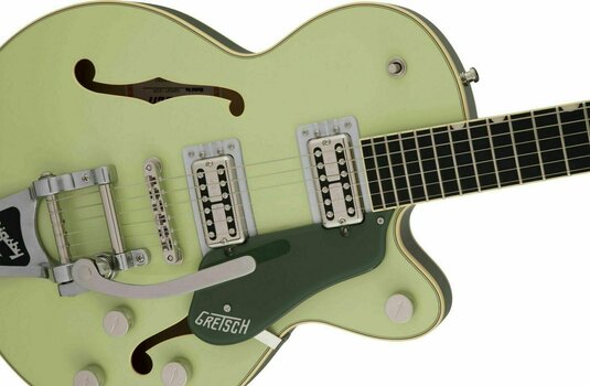 Guitarra semi-acústica Gretsch G6659T Players Edition Broadkaster JR Two-Tone Smoke Green - 5