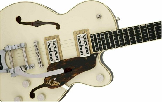Guitare semi-acoustique Gretsch G6659T Players Edition Broadkaster JR Two-Tone Lotus Ivory/Walnut Stain - 5