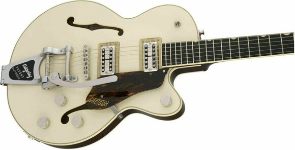 Chitarra Semiacustica Gretsch G6659T Players Edition Broadkaster JR Two-Tone Lotus Ivory/Walnut Stain - 6