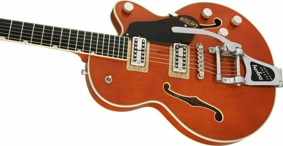 Semi-Acoustic Guitar Gretsch G6659T Players Edition Broadkaster JR Round-up Orange - 7
